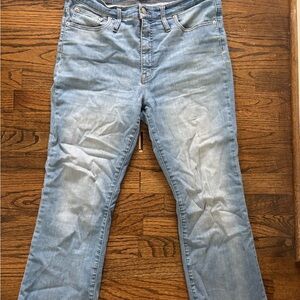 Madewell light wash cali-boot denim jeans size 31